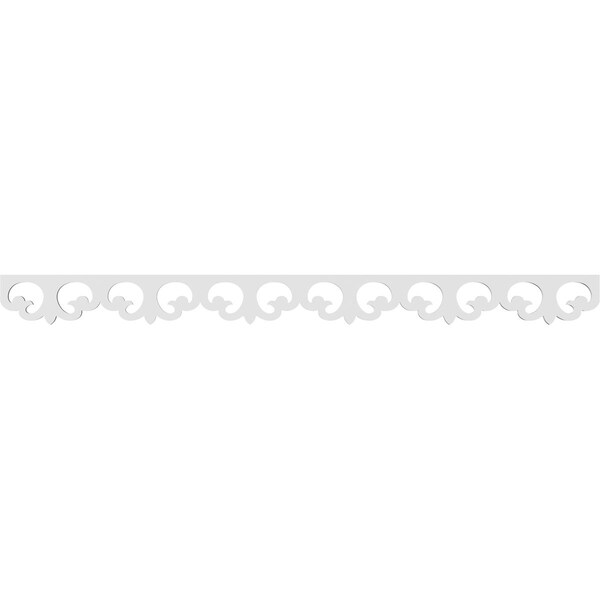 Ekena Millwork Leora Architectural Grade PVC Running Trim, 4"H x 5/8"P x 48"L - RUNP04X0625X48LEO