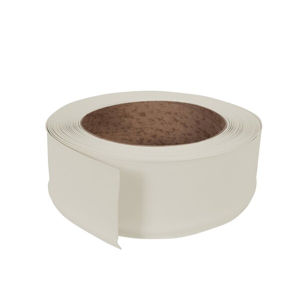 Zoro Select Wall Base Molding, PVC Vinyl, Almond, 720 in L, 4 in H - 2RRW8