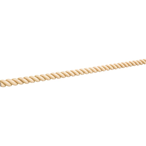 Hardware Resources Alder, 96" L, 1/2" H, Unfinished - RMH12TALD