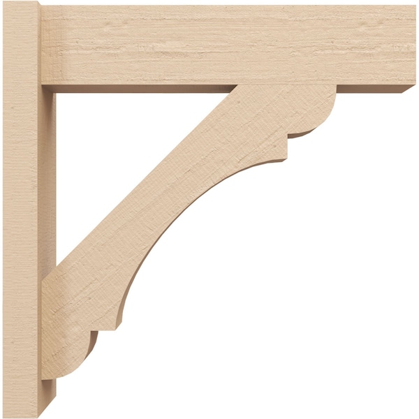 Ekena Millwork 7 1/2-in W x 22-in D x 30-in H Olympic Block Rough Cedar Woodgrain TimberThane Outlooker, Primed Tan - OUTUR075X22X30OLY44RCPR