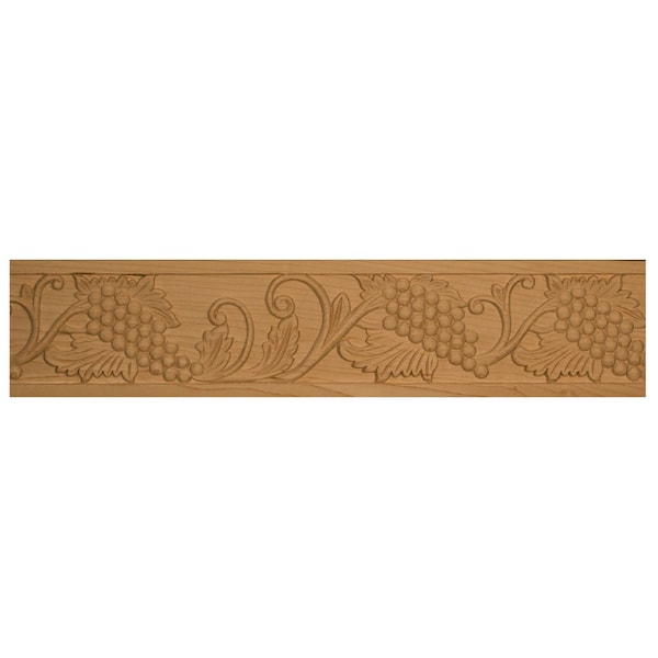 Osborne Wood Products 3 1/2 x 5/8 x 96 Grape Moulding in Hard Maple - 7412.96HM