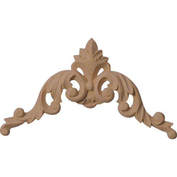 Ekena Millwork 4 1/2"W x 4 1/2"H x 1/2"D Small Raymond Corner, Rubberwood - ONL04X04X01RARW