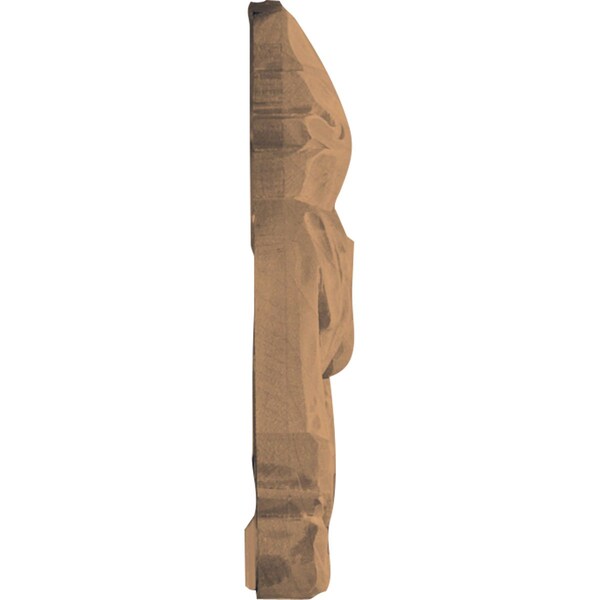 Ekena Millwork 4 1/2"W x 4 1/2"H x 1/2"D Small Raymond Corner, Rubberwood - ONL04X04X01RARW