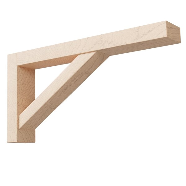 Designs Of Distinction Lexington Bar Bracket - Narrow, Hard Maple - 01605007HM1