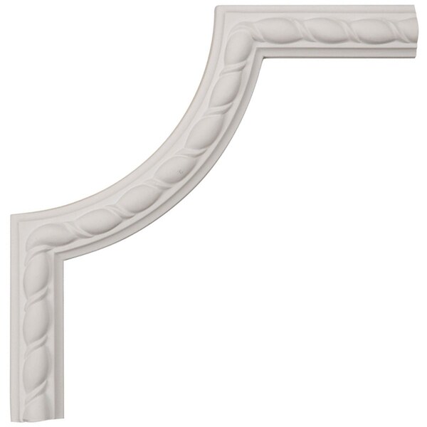 Ekena Millwork 8"W x 8"H x 5/8"P Bulwark Rope Panel Moulding Corner (matches moulding MLD01X00BU) - PML08X08BU