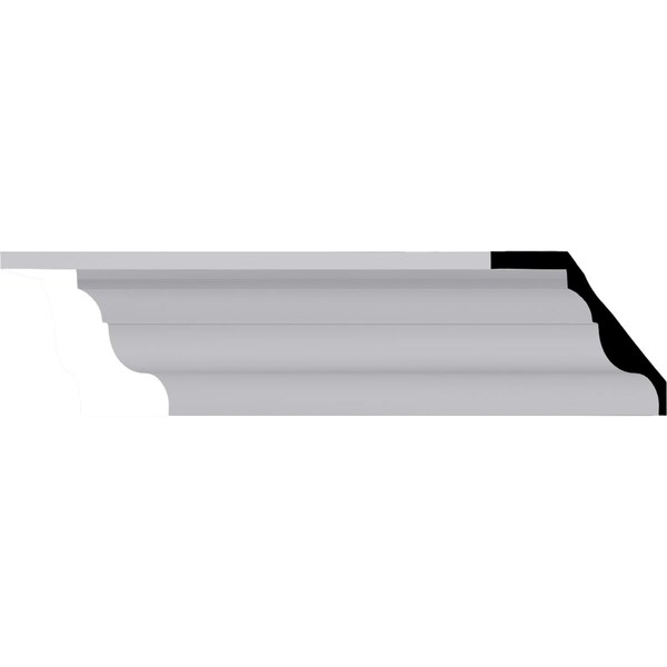 Ekena Millwork 9 1/8"H x 5 7/8"P x 10 3/4"F x 94 1/2"L Robin Crown Moulding - MLD09X06X11RO
