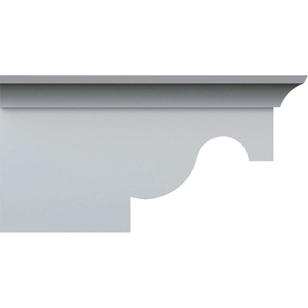 Ekena Millwork 7 1/2"W x 6 1/4"D x 4"H Nexus Bracket, Right - BKT07X04X06NE-R