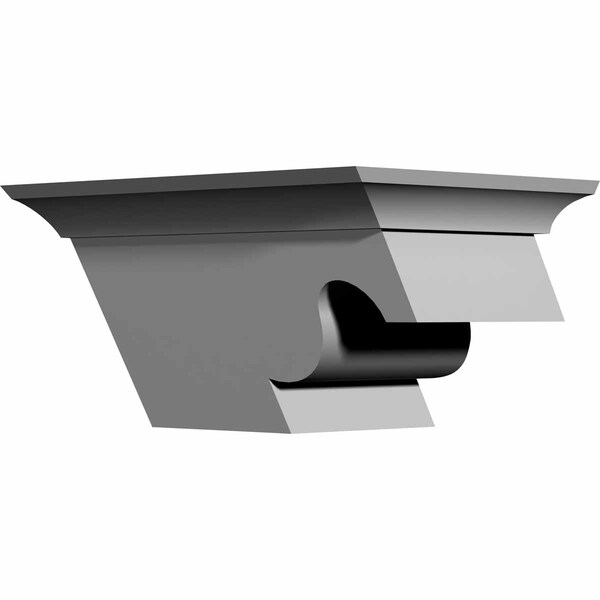 Ekena Millwork 7 1/2"W x 6 1/4"D x 4"H Nexus Bracket, Right - BKT07X04X06NE-R