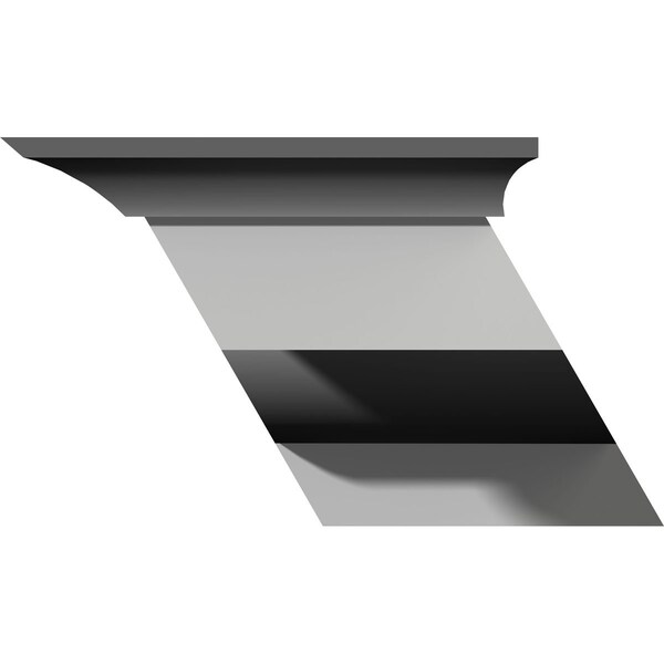 Ekena Millwork 7 1/2"W x 6 1/4"D x 4"H Nexus Bracket, Right - BKT07X04X06NE-R