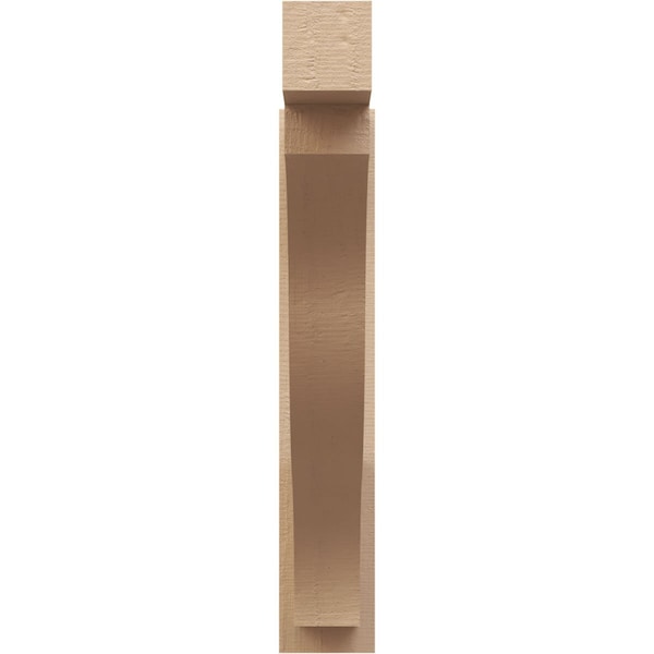 Ekena Millwork 6-in W x 34-in D x 34-in H Funston Block Rough Cedar Woodgrain TimberThane Outlooker, Primed Tan - OUTUR060X34X34FST44RCPR