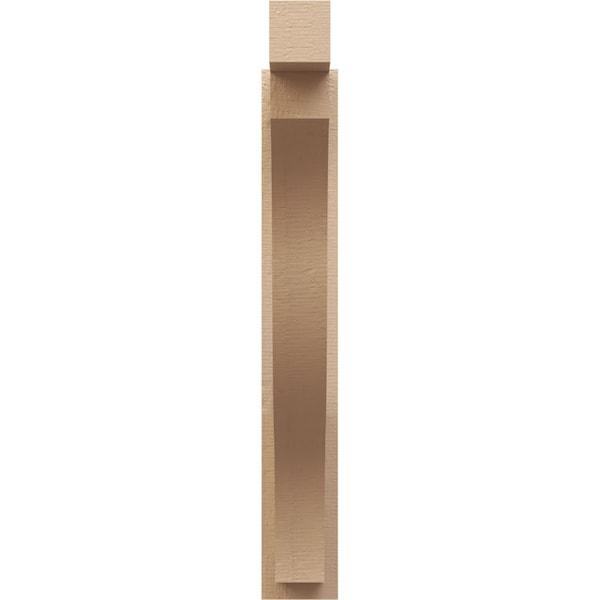 Ekena Millwork 5 1/2-in W x 26-in D x 38-in H Funston Block Rough Cedar Woodgrain TimberThane Outlooker, Primed Tan - OUTUR055X26X38FST44RCPR
