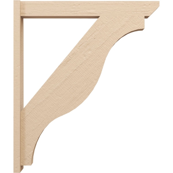 Ekena Millwork 5 1/2-in W x 34-in D x 40-in H Funston Slat Rough Cedar Woodgrain TimberThane Outlooker, Primed Tan - OUTUR055X34X40FST24RCPR