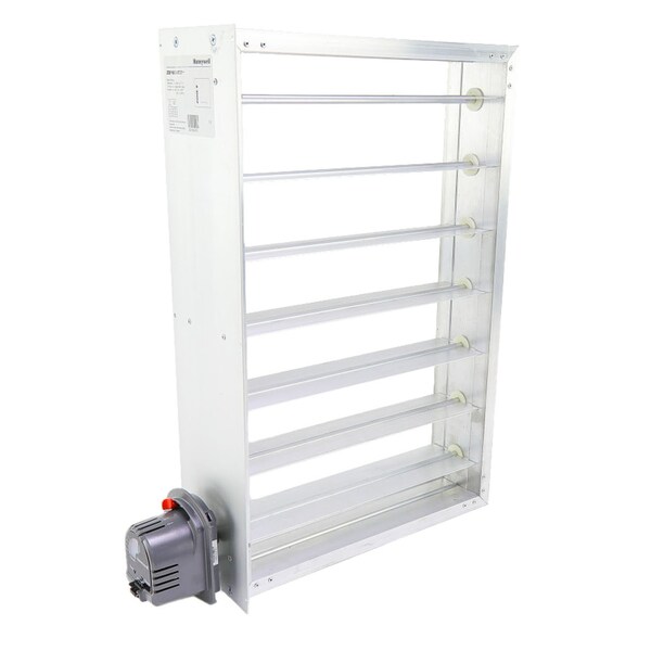 Resideo 16'' W X 24'' H Zone Damper 24Vac Power Closed/Spring Return Open Two Position Motor on 24'' Side - ZD16X24TZ