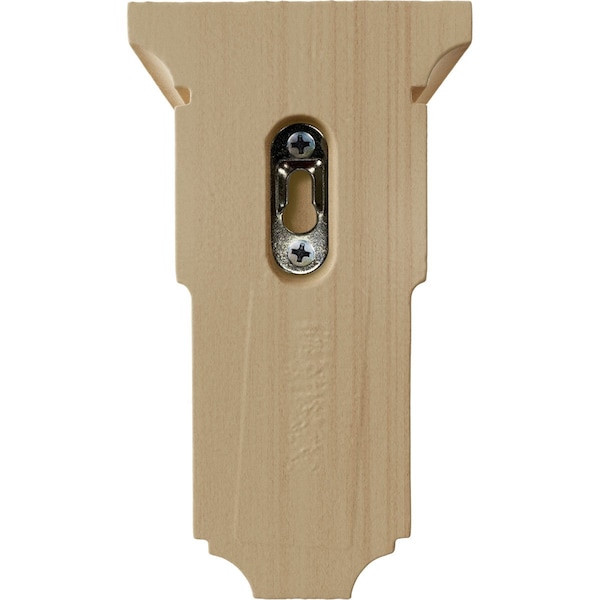 Ekena Millwork 3 1/2"W x 3 3/4"D x 6"H Mini Reyes Wood Corbel, Rubberwood - CORW03X03X06RYRW