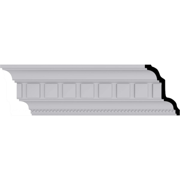 Ekena Millwork 4 3/8"H x 3"P x 5 1/8"F x 94 1/2"L, (1 5/8" Repeat), Swindon Egg and Dart Crown Moulding - MLD04X03X05SW