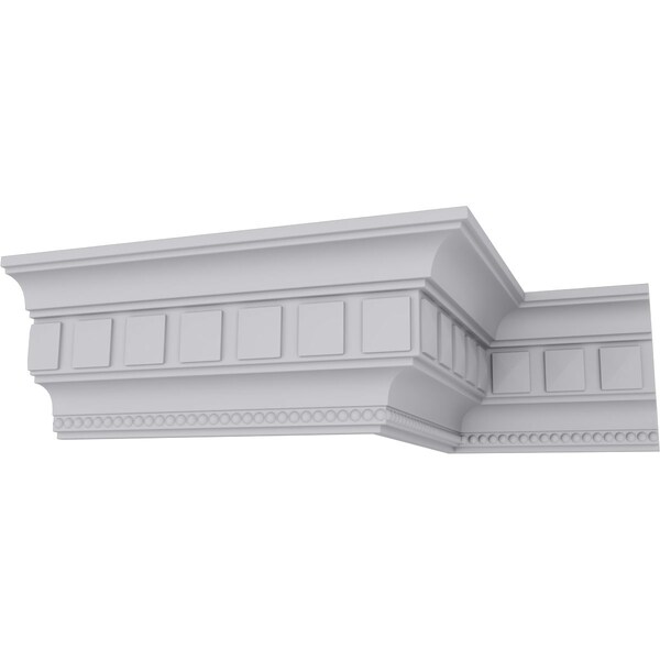Ekena Millwork 4 3/8"H x 3"P x 5 1/8"F x 94 1/2"L, (1 5/8" Repeat), Swindon Egg and Dart Crown Moulding - MLD04X03X05SW
