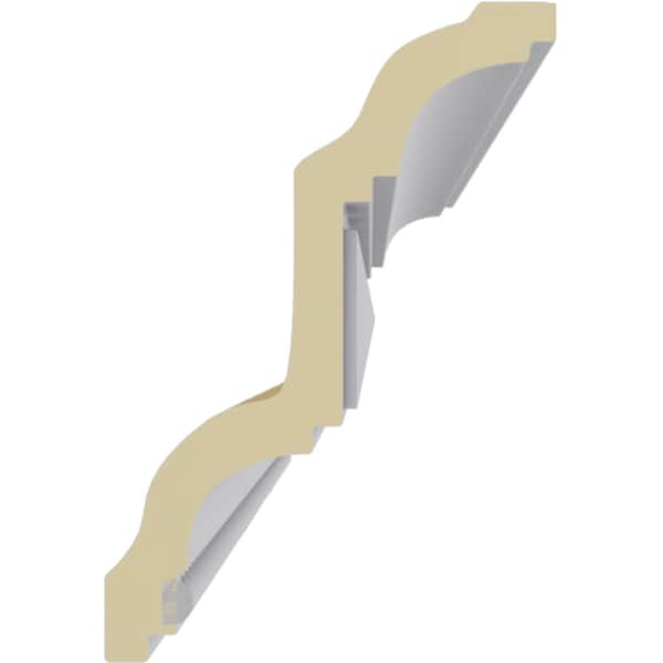 Ekena Millwork 4 3/8"H x 3"P x 5 1/8"F x 94 1/2"L, (1 5/8" Repeat), Swindon Egg and Dart Crown Moulding - MLD04X03X05SW