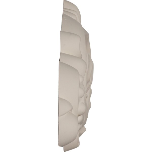 Ekena Millwork 15 5/8"W x 4"H x 3/4"P Floral Center Onlay - ONL15X04X01FL