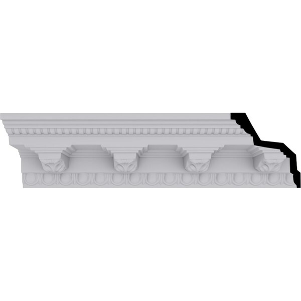 Ekena Millwork 3 7/8"H x 3 5/8"P x 5 3/8"F x 94 1/2"L Attica Crown Moulding - MLD03X03X05AT