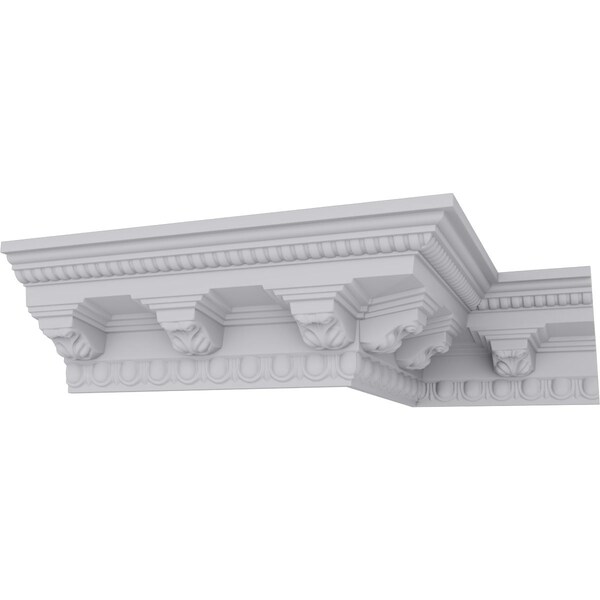Ekena Millwork 3 7/8"H x 3 5/8"P x 5 3/8"F x 94 1/2"L Attica Crown Moulding - MLD03X03X05AT