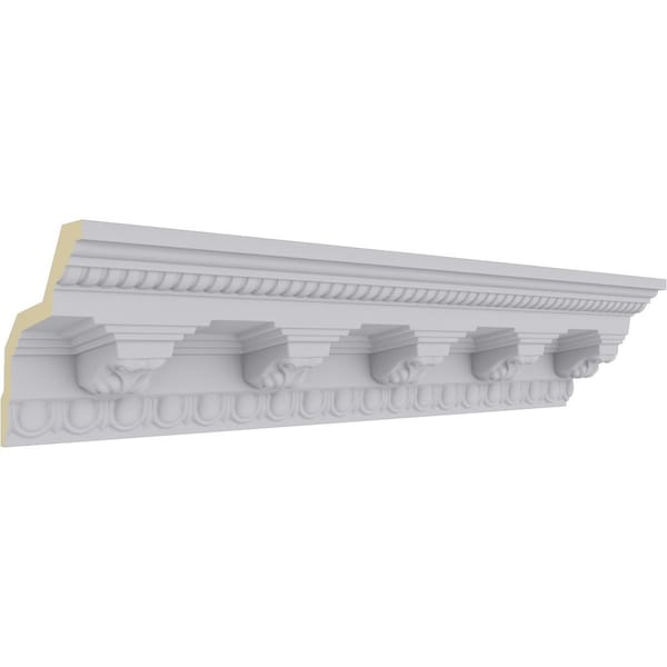 Ekena Millwork 3 7/8"H x 3 5/8"P x 5 3/8"F x 94 1/2"L Attica Crown Moulding - MLD03X03X05AT