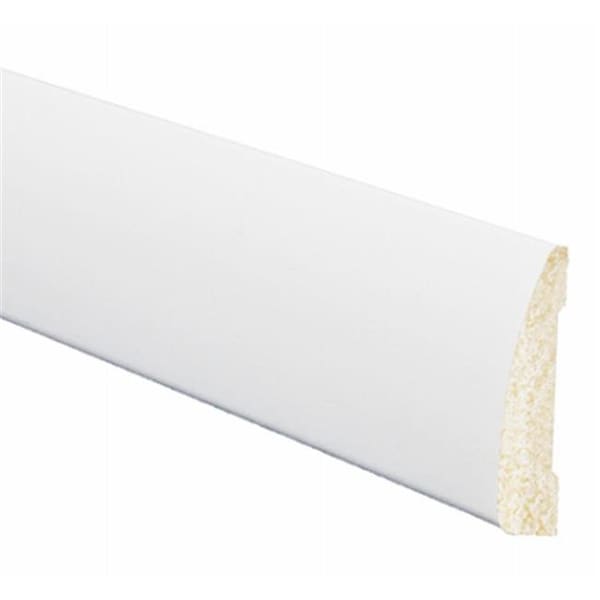 Inteplast Building Inteplast Building 227393 7 ft. White Shoe Poly Molding - 227393