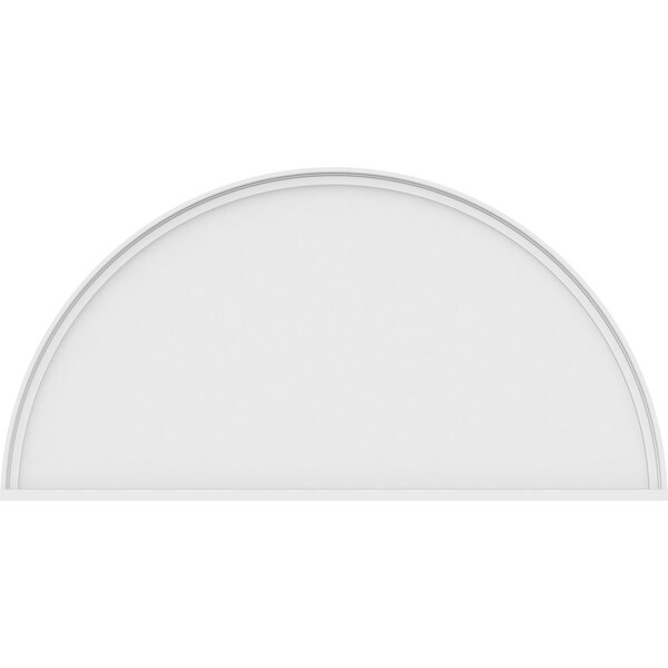 Ekena Millwork Half Round Smooth Architectural Grade PVC Pediment, 58"W x 29"H x 2"P - PEDPS058X290HRO00