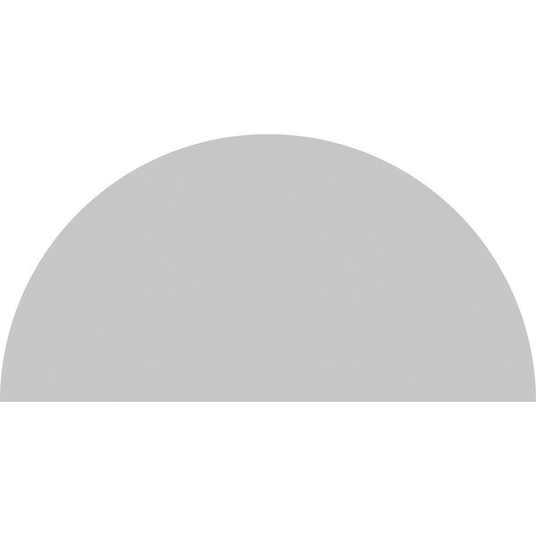Ekena Millwork Half Round Smooth Architectural Grade PVC Pediment, 58"W x 29"H x 2"P - PEDPS058X290HRO00