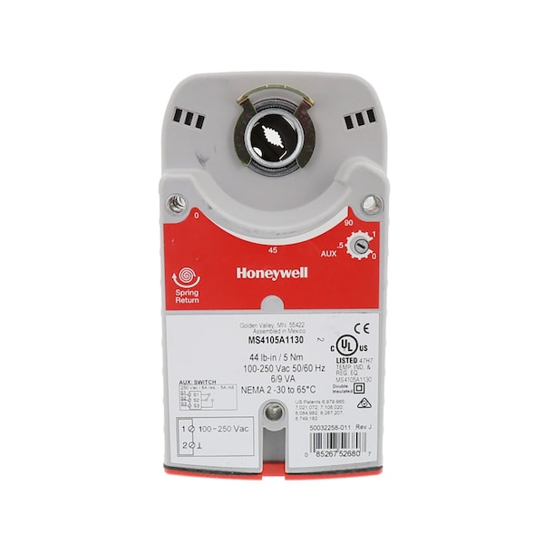 Honeywell 120/230vS/R OnOff DCA w/AuxSw - MS4105A1130