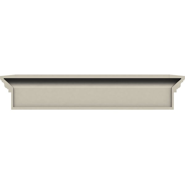 Ekena Millwork 93" Bottom Width x 99 1/4" Top Width x 9"H x 1"P Traditional Crosshead - CRH09X93