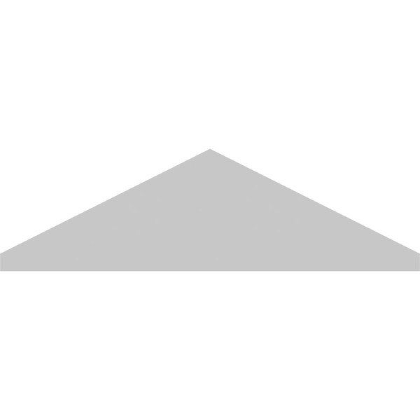 Ekena Millwork Peaked Cap Sunburst Architectural Grade PVC Pediment, 24"W x 7"H x 2"P (Pitch 6/12) - PEDPS024X070PKC01