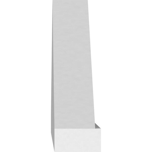 Ekena Millwork Peaked Cap Sunburst Architectural Grade PVC Pediment, 24"W x 7"H x 2"P (Pitch 6/12) - PEDPS024X070PKC01