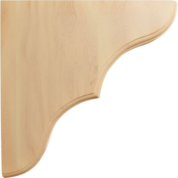 Ekena Millwork 1 3/4"W x 10"D x 10"H Stratford Wood Bracket, Red Oak - BKTW02X10X10STRO