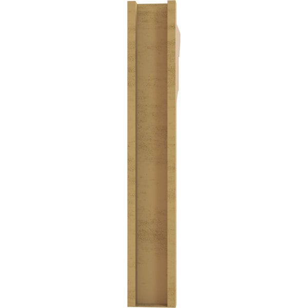Ekena Millwork 6-in W x 26-in D x 38-in H Balboa Slat Rough Cedar Woodgrain TimberThane Outlooker, Primed Tan - OUTUR060X26X38BOA24RCPR