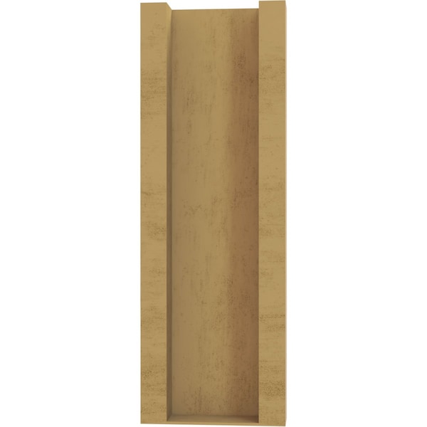 Ekena Millwork 5 1/2-in W x 16-in D x 16-in H Balboa Slat Rough Cedar Woodgrain TimberThane Outlooker, Primed Tan - OUTUR055X16X16BOA24RCPR