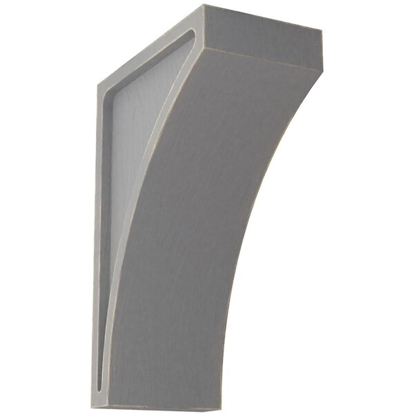 Ekena Millwork 3"W x 5 1/2"D x 8"H Medium Lawson Wood Vintage Decor Corbel, Pebble Grey - CORWD03X05X08LWPG