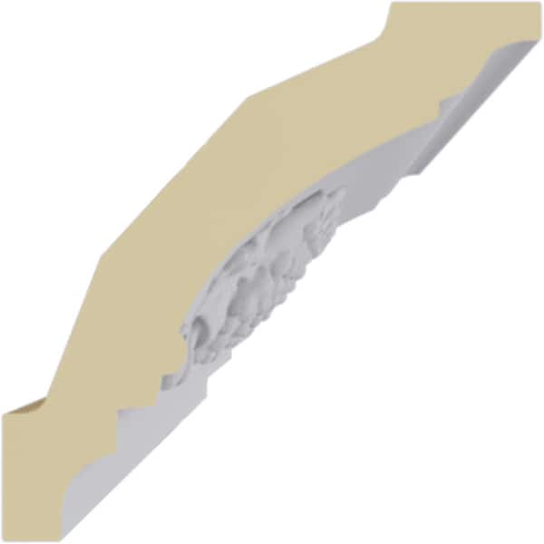 Ekena Millwork 2 3/4"H x 2 3/4"P x 3 7/8"F x 94 1/2"L Grapevine Crown Moulding - MLD03X03X04GV