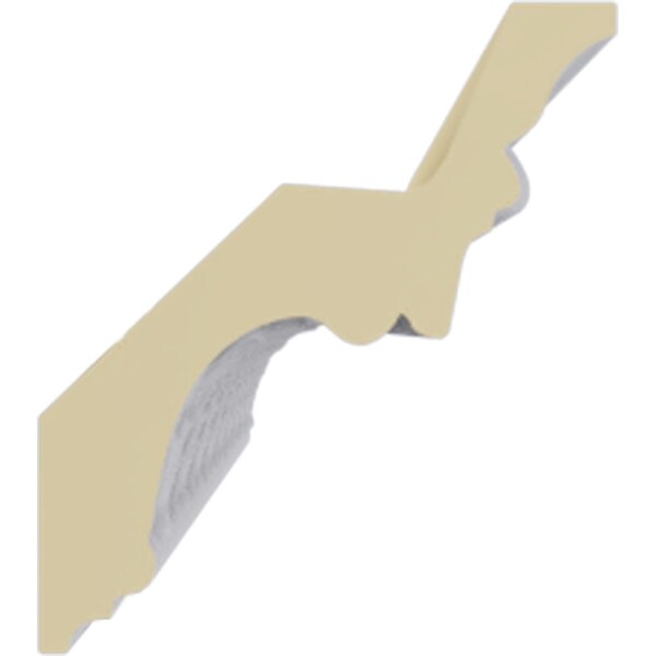 Ekena Millwork 4 5/8"H x 4 1/8"P x 6 1/4"F x 94 1/2"L Helene Leaf Crown Moulding - MLD04X04X06HE
