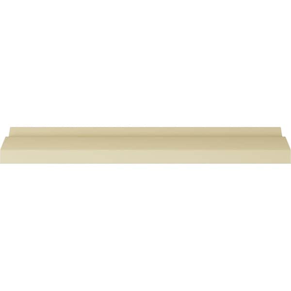 Ekena Millwork 4 5/8"H x 4 1/8"P x 6 1/4"F x 94 1/2"L Helene Leaf Crown Moulding - MLD04X04X06HE