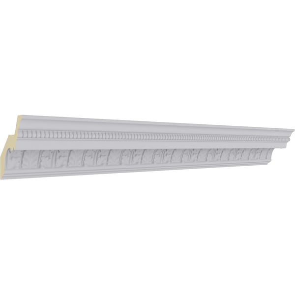 Ekena Millwork 4 5/8"H x 4 1/8"P x 6 1/4"F x 94 1/2"L Helene Leaf Crown Moulding - MLD04X04X06HE