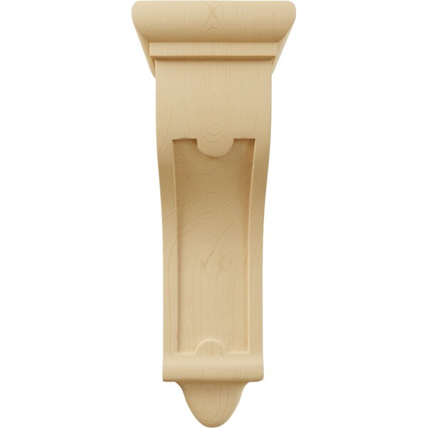 Ekena Millwork 4"W x 4"D x 12"H Arts and Crafts Corbel, Alder - COR04X04X12ARAL