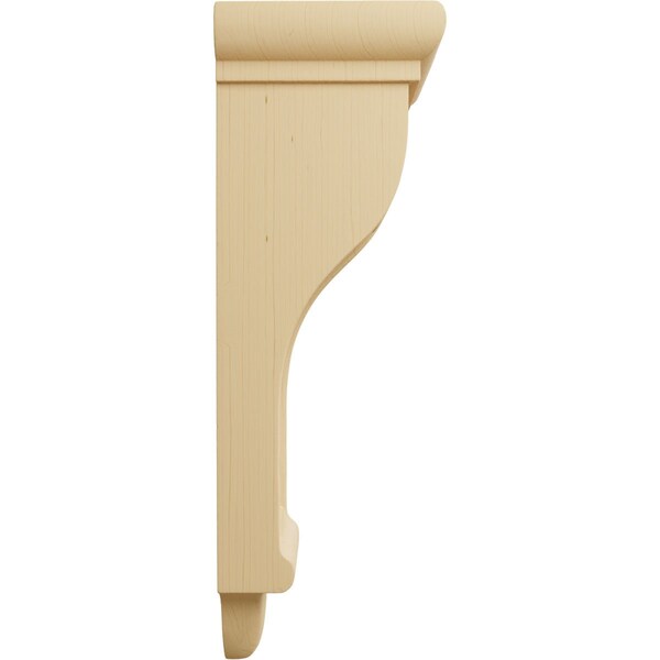 Ekena Millwork 4"W x 4"D x 12"H Arts and Crafts Corbel, Alder - COR04X04X12ARAL