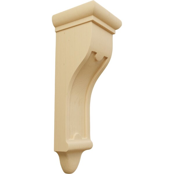 Ekena Millwork 4"W x 4"D x 12"H Arts and Crafts Corbel, Alder - COR04X04X12ARAL