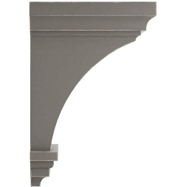 Ekena Millwork 5"W x 5 3/4"D x 10"H Medium Jefferson Wood Vintage Decor Corbel, Reclaimed Grey - CORWD05X05X10JEGY