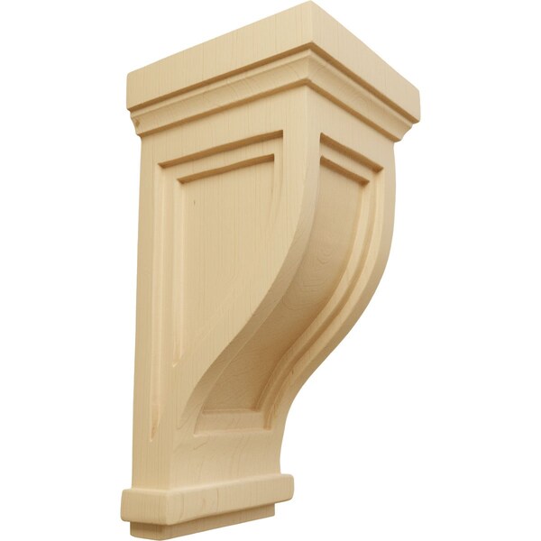 Ekena Millwork 4 3/4"W x 5"D x 10"H Traditional Recessed Corbel, Alder - COR04X05X10TRAL