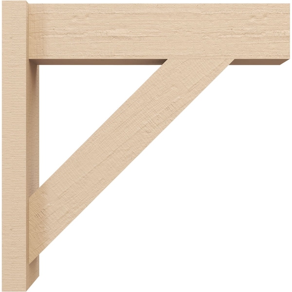 Ekena Millwork 6-in W x 14-in D x 22-in H Trad Block Rough Cedar Woodgrain TimberThane Outlooker, Primed Tan - OUTUR060X14X22TRA44RCPR