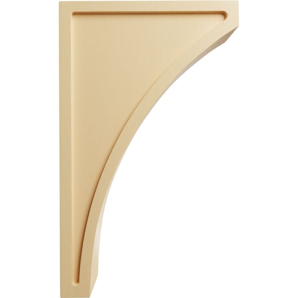 Ekena Millwork 3"W x 8 1/2"D x 14"H Jumbo Lawson Wood Corbel, Maple - CORW03X08X14LWMA
