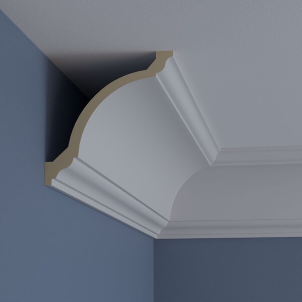 Ekena Millwork 6 1/2"H x 6 3/8"P x 8 7/8"F x 94 1/2"L Holmdel Crown Moulding - MLD07X06X09HO