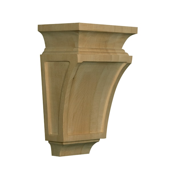 Osborne Wood Products 9 x 6 x 4 Classic Arts & Crafts Corbel in Rubberwood (paint - 891941RW