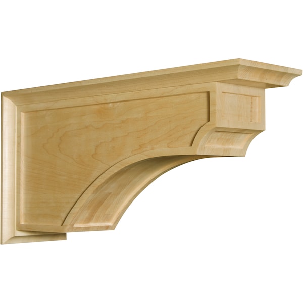 Osborne Wood Products 11 x 6 x 22 Adriatic Mission Corbel in Black Walnut - 8163W